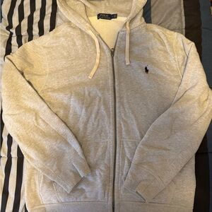 Polo by Ralph Lauren Gray Zip-Up Men's Sweater